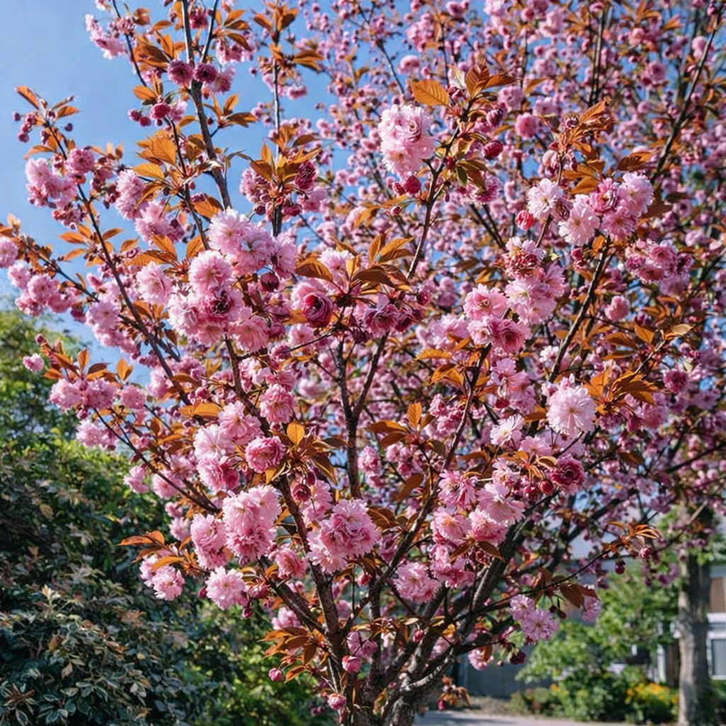 Vyšnia smailiadantė (Prunus serrulata) 'Kanzan'
