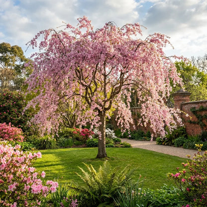 Vyšnia pavasarinė (Prunus subhirtella) 'Pendula Rubra'