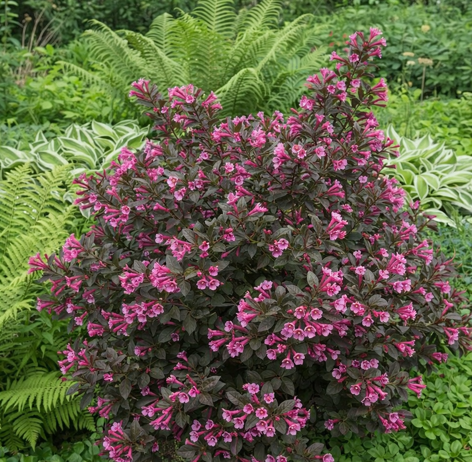 Veigelė gražiažiedė (Weigela florida) ‘Nana Purpurea'